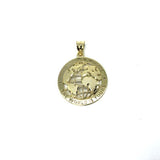 10K Yellow Gold The Wolrd Is Yours Globe Pendant XS MPG-371 - WORLDSTARBLING