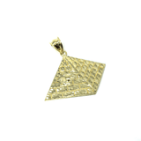 10K Yellow Gold Pyramid Men's Pendant M MPG-373 - WORLDSTARBLING