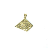 10K Yellow Gold Pyramid Pendant S MPG-374 - WORLDSTARBLING
