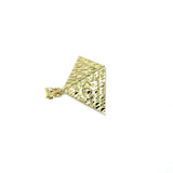 10K Yellow Gold Pyramid Pendant S MPG-374 - WORLDSTARBLING