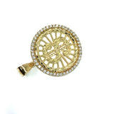 10 Karats Men's Gold Dollar Sign Pendant MPG-375 - WORLDSTARBLING