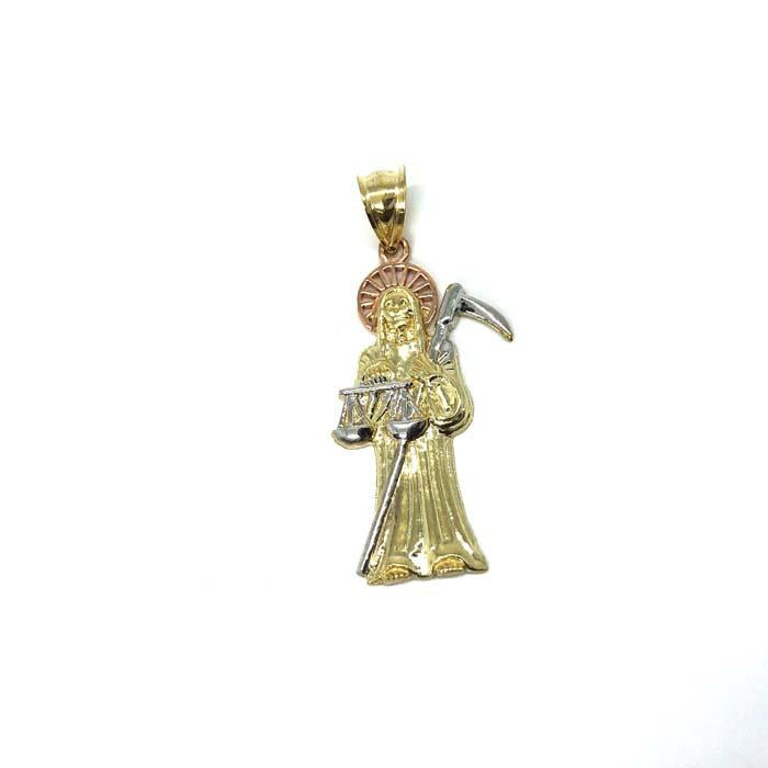 10K Yellow Gold 3 Tons Red Pink Reaper MPG-376 - WORLDSTARBLING