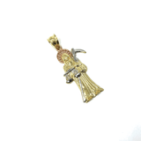 10K Yellow Gold 3 Tons Red Pink Reaper MPG-376 - WORLDSTARBLING