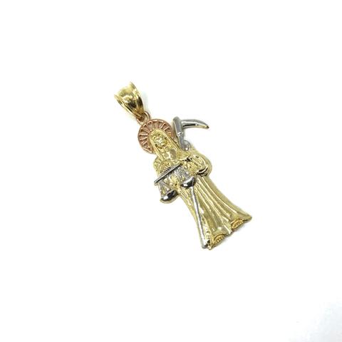 10K Yellow Gold 3 Tons Red Pink Reaper MPG-376 - WORLDSTARBLING