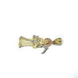 10K Yellow Gold 3 Tons Red Pink Reaper MPG-376 - WORLDSTARBLING