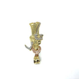 10K Yellow Gold 3 Tons Red Pink Reaper MPG-376 - WORLDSTARBLING