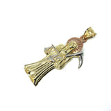10K Yellow Gold 3 Tons Red Pink Reaper MPG-377 - WORLDSTARBLING