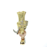 10K Yellow Gold 3 Tons Red Pink Reaper MPG-377 - WORLDSTARBLING