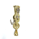 10K Yellow Gold & White Gold Mower Pendant L MPG-378 - WORLDSTARBLING