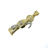 10 Karats Gold 2-Tone Mower Pendant M MPG-379 - WORLDSTARBLING