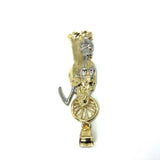 10 Karats Gold 2-Tone Mower Pendant M MPG-379 - WORLDSTARBLING