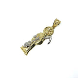 10K Yellow Gold and 10K White Gold Grim Reaper Pendant L MPG-380 - WORLDSTARBLING