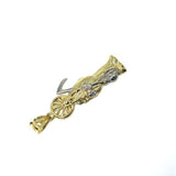10K Yellow Gold and 10K White Gold Grim Reaper Pendant L MPG-380 - WORLDSTARBLING