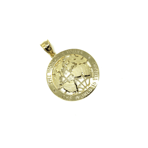 10K Yellow Gold Scarface Pendant L MPG-383 - WORLDSTARBLING
