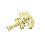 10 Karat Gold Anchor Men Pendant MPG-389 - WORLDSTARBLING