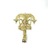 10K Yellow Gold Anchor Men Pendant MPG-390 - WORLDSTARBLING