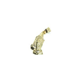 10K Yellow Gold Prayer Hand Man's Pendant S MPG-393 - WORLDSTARBLING