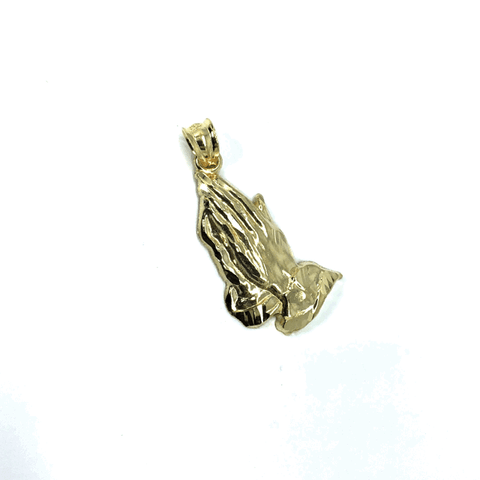 10 Karat Gold Prayer Hands Prayer Pendant  M MPG-394 - WORLDSTARBLING