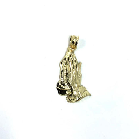 10 Karat Gold Prayer Hands Prayer Pendant  M MPG-394 - WORLDSTARBLING