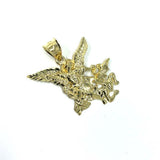 Men's Gold Angel Pendant MPG-398 - WORLDSTARBLING