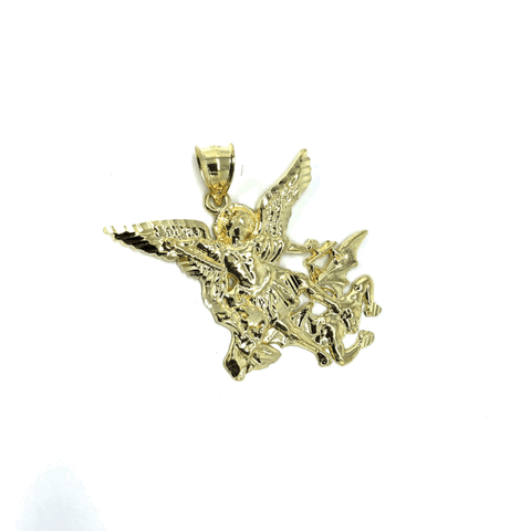 10K Yellow Gold Angel Pendant L MPG-399 - WORLDSTARBLING