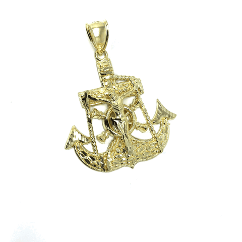 10K Yellow Gold Angel Pendant L MPG-400 - WORLDSTARBLING