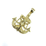 10K Yellow Gold Angel Pendant L MPG-400 - WORLDSTARBLING