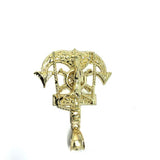 10K Yellow Gold Angel Pendant L MPG-400 - WORLDSTARBLING