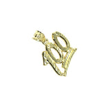 10K Yellow Gold Emoji 100 Pendant S MPG-401 - WORLDSTARBLING