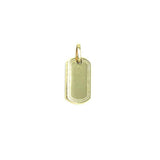 10K Dog Tag Yellow Gold Pendant S MPG-403 - WORLDSTARBLING
