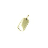 10K Dog Tag Yellow Gold Pendant S MPG-403 - WORLDSTARBLING