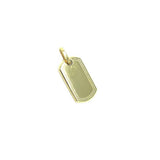 10K Dog Tag Yellow Gold Pendant S MPG-403 - WORLDSTARBLING