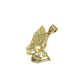 10K Yellow Gold Hand Prayer Pendant XXL MPG-404 - WORLDSTARBLING