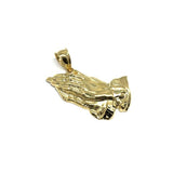 10K Yellow Gold Hand Prayer Pendant XXL MPG-404 - WORLDSTARBLING