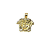 10K Yellow Gold Medusa Men's Pendant S MPG-405 - WORLDSTARBLING