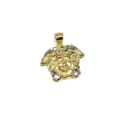 10K Yellow Gold Medusa Men's Pendant S MPG-405 - WORLDSTARBLING