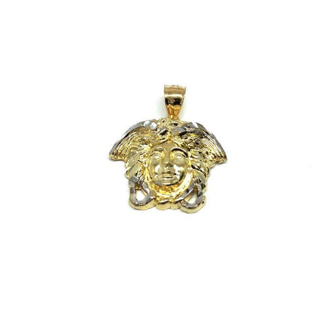 10K Yellow Gold Medusa Men's Pendant S MPG-405 - WORLDSTARBLING