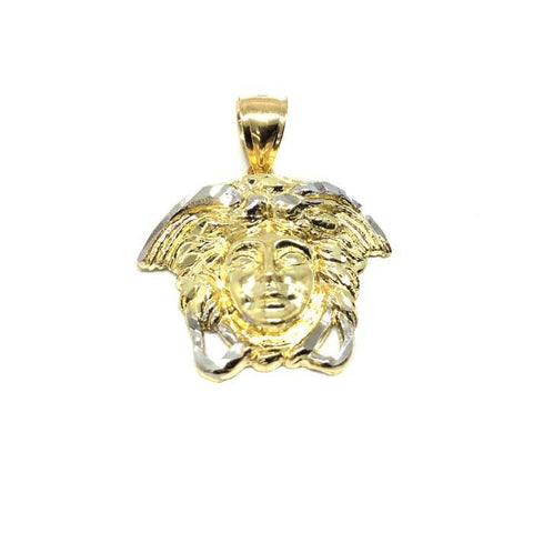 10K Yellow Gold Medusa Men's Pendant M MPG-406 - WORLDSTARBLING