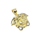 10K Yellow Gold Medusa Men's Pendant M MPG-406 - WORLDSTARBLING