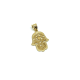 10K Yellow Gold Hands Of Fatima Men's Pendant XS MPG-408 - WORLDSTARBLING