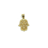 10K Yellow Gold Hands Of Fatima Men's Pendant XS MPG-408 - WORLDSTARBLING