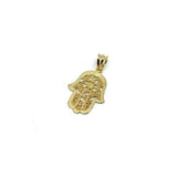10K Yellow Gold Hands Of Fatima Men's Pendant XS MPG-408 - WORLDSTARBLING