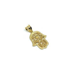 10K Yellow Gold Hands Of Fatima Men's Pendant XS MPG-408 - WORLDSTARBLING