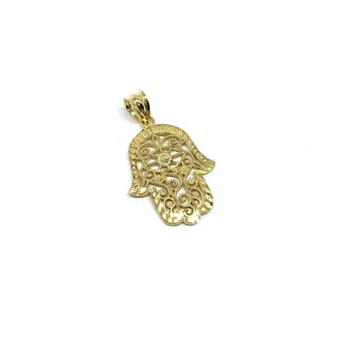10K Gold Pendant Hands Of Fatima S MPG-410 - WORLDSTARBLING