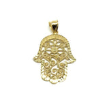 10K Yellow Gold Hands Of Fatima Men's Pendant L MPG-412 - WORLDSTARBLING