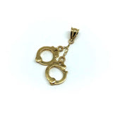 10K Yellow Gold Handcuff Men's Pendant MPG-414 - WORLDSTARBLING