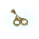 10K Yellow Gold Handcuff Men's Pendant MPG-414 - WORLDSTARBLING