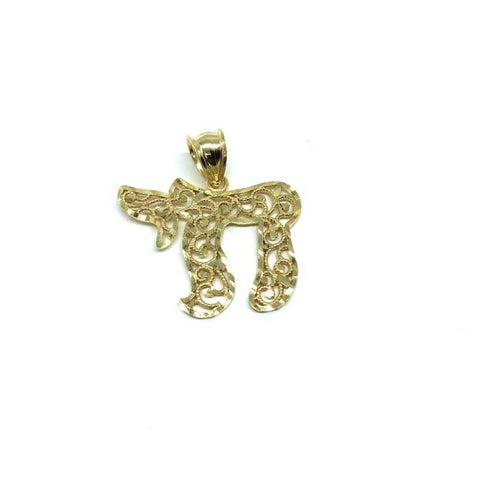 10 Karat Chai Gold Pendant M MPG-419 - WORLDSTARBLING