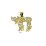 10K Yellow Gold Chai Pendant L MPG-420 - WORLDSTARBLING