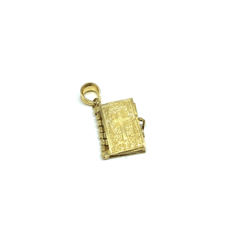 10K Yellow Gold Bible Men's Pendant MPG-421 - WORLDSTARBLING